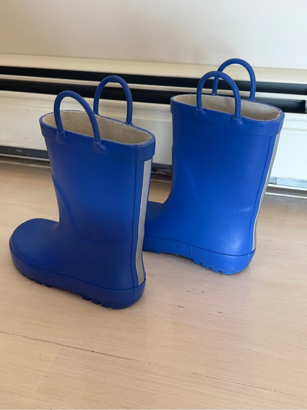 Bundle Two Pairs Boys Rainboots Size 11C Blue Yellow